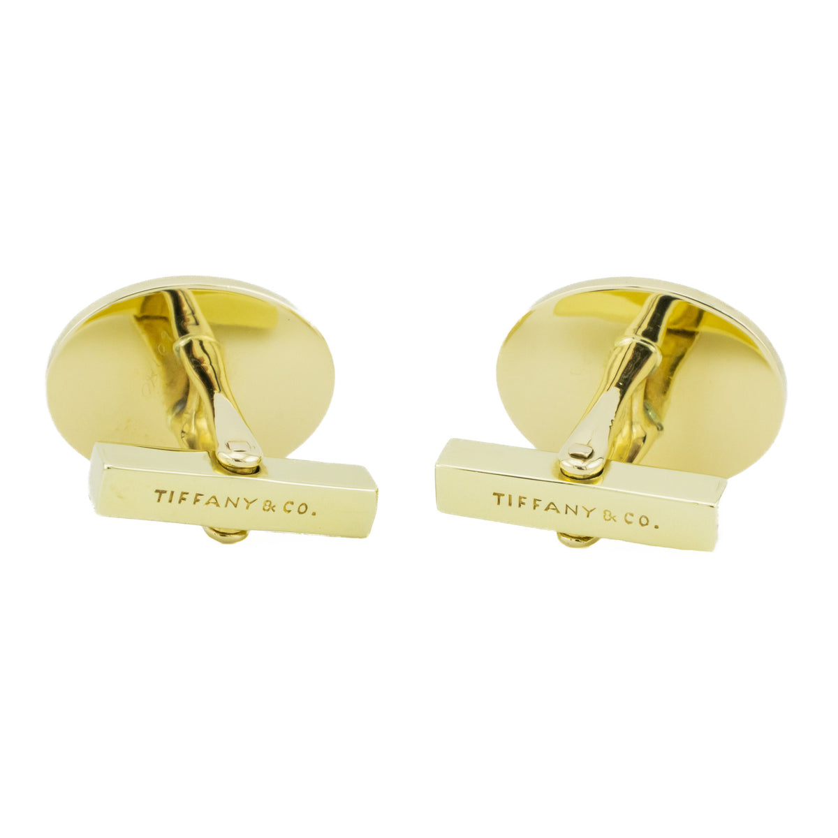 Tiffany & Co. West Point Cufflinks in 14K Yellow Gold - 17.1 Grams