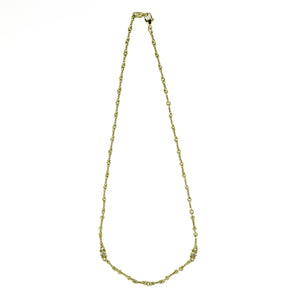 0.12ctw Diamond Necklace 17" in 14K Yellow Gold