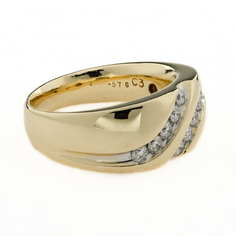 0.50ctw Diamond Gent's Ring in 14K Yellow Gold -Size 9