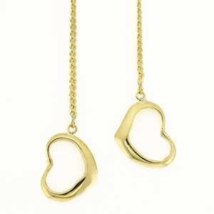 50" Hearts Pendants with S-Link Gold Fashion Chain Necklace in 14K Yellow Gold 18G