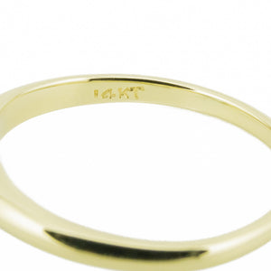 1.25ctw Vintage Aquamarine Solitaire Gemstone Ring in 14K Yellow Gold - Size 6.5