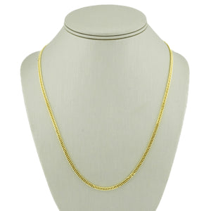 3mm Wide Curb 20" Chain in 18K Yellow Gold -15.1 Grams