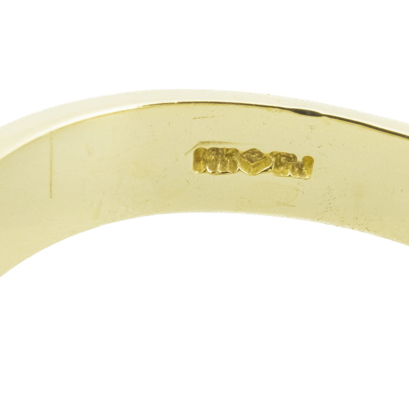 0.15ctw Round Diamond Men's Wedding Band Ring in 14K Two Tone Gold - Size 10