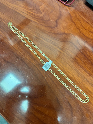 Figaro Chain 21" Necklace in 14K Yellow Gold - 24.4 Grams