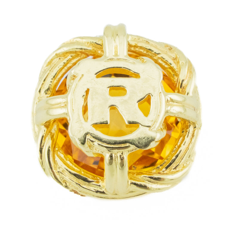Peter Thomas Roth 2.6ctw Citrine Pendant in 18K Yellow Gold on 18" Cable Chain in 18K Yellow Gold