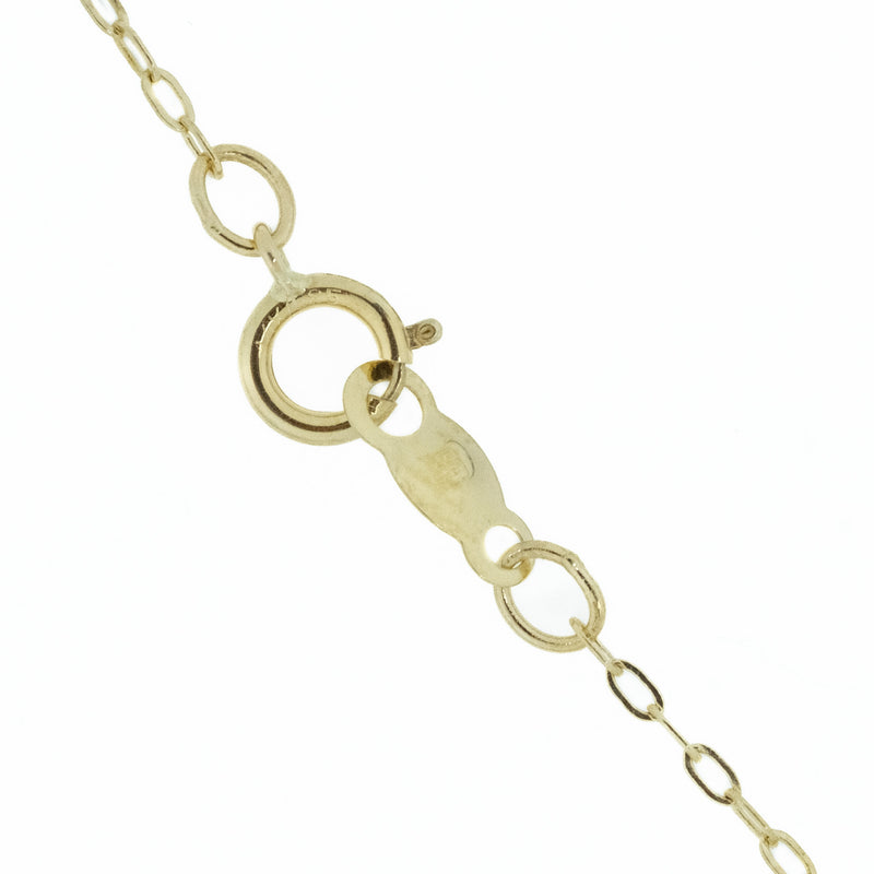 Pearl Station 17" Necklace in 14K Yellow Gold