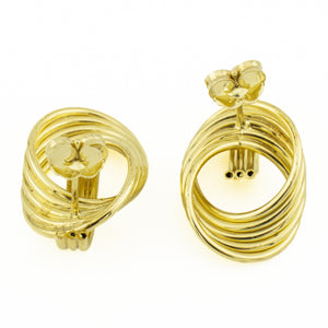 Fashion Gold Earrings in 14K Yellow Gold 3.4 Grams