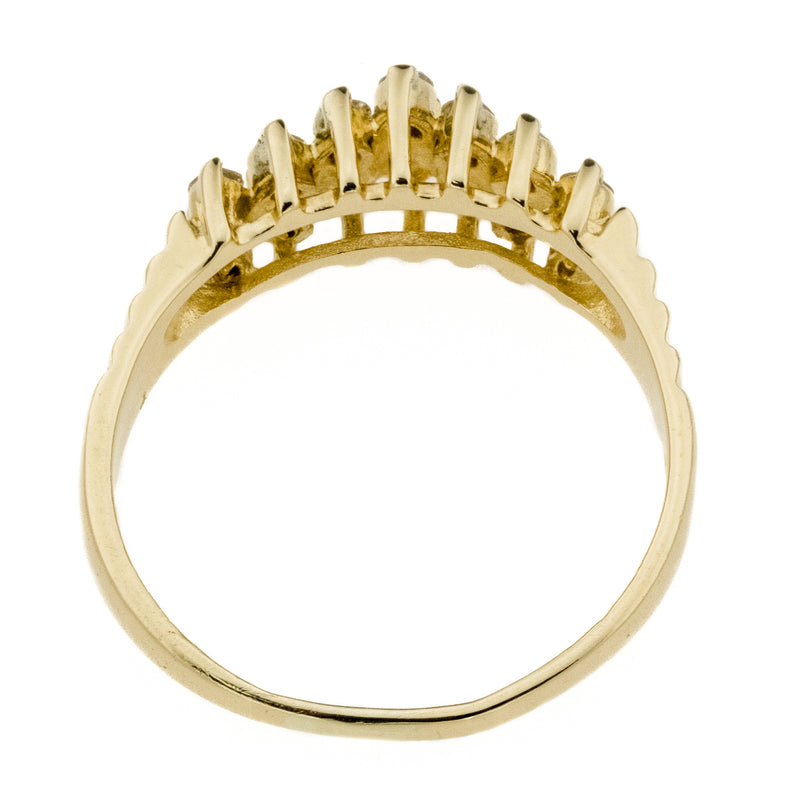 0.56ctw Diamond Fashion Ring in 14K Yellow Gold - Size 7.7