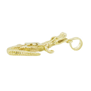 Gold Gators Pendant in 14K Yellow Gold - 2.6 Grams