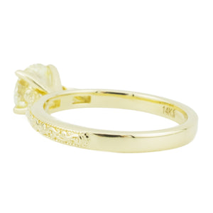 GIA 1.15ct Round Diamond SI1/N Solitaire Engagement Ring in 14K Yellow Gold - Size 7