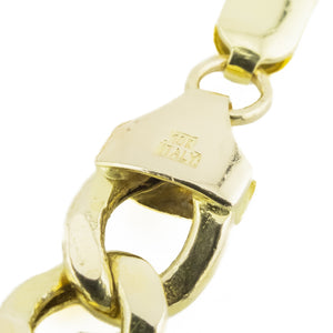 7.5mm Wide Figaro Link 22" Chain in 10K Two-Tone Gold - 18.3Grams