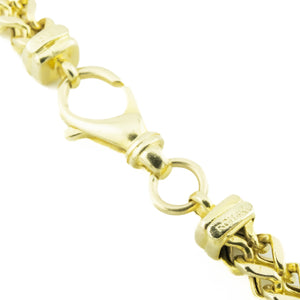 4mm Franco 26" Chain Necklace in 14K Yellow Gold - 18.9 Grams