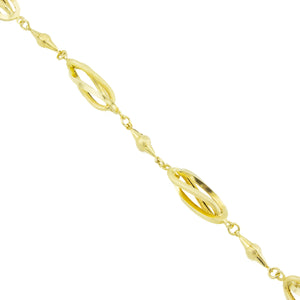 Lady's Fancy Link 9" Bracelet in 18K Yellow Gold - 12.3 Grams