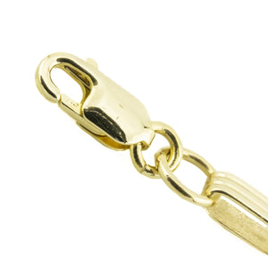 5mm Wide Gold Fancy Link 7" Bracelet in 14K Yellow Gold - 4.3grams