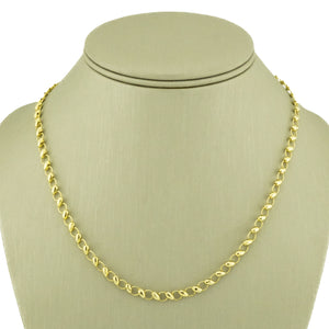 4.5mm Wide Fashion Chain Necklace 17" in 18K Yellow Gold - 10.5g