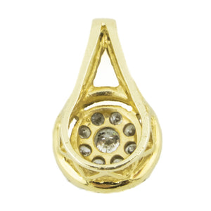 0.50ctw Yellow and White Diamond Accented Pendant in 14K Yellow Gold