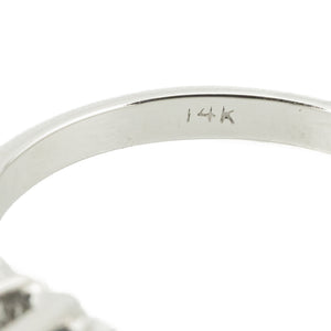 0.75ctw Oval Sapphire & Diamond Accented Gemstone Ring in 14K White Gold - 5.5