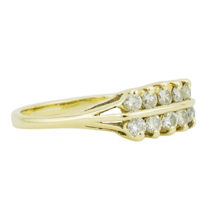0.50ctw Diamond Fashion Ring in 14K Yellow Gold - Size 8