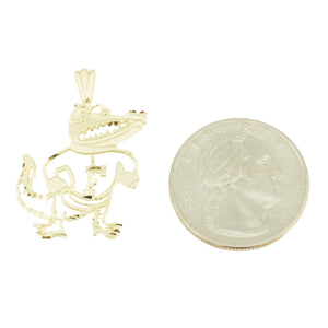 Gold Gators Pendant in 14K Yellow Gold - 1.8grams