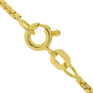 2mm Wide Box Chain 23" Necklace in 18K Yellow Gold