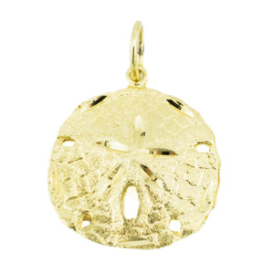 Sand Dollar Pendant in 14K Yellow Gold - 3 Grams