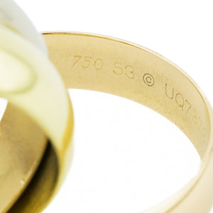Vintage Cartier Trinity Gold Band Ring in 18K Tri-Tone Gold - Size 7