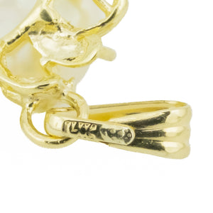 Pearl Pendant in 14K Yellow Gold - 1.7 Grams - Chain Not Included