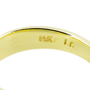1.00ctw Pear G/SI2 Diamond Solitaire Engagement Ring in 14K Yellow Gold - Size 6.25