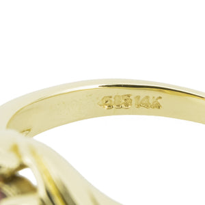 0.55ctw Marquise Ruby Accented Ring in 14K Yellow Gold - Size 4.5