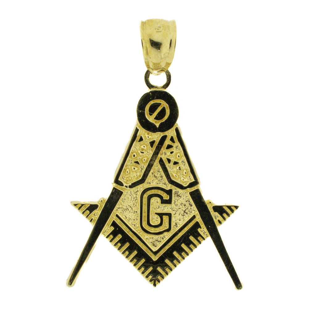 Masonic Gold Pendant in 10K Yellow Gold - 2.4 Grams