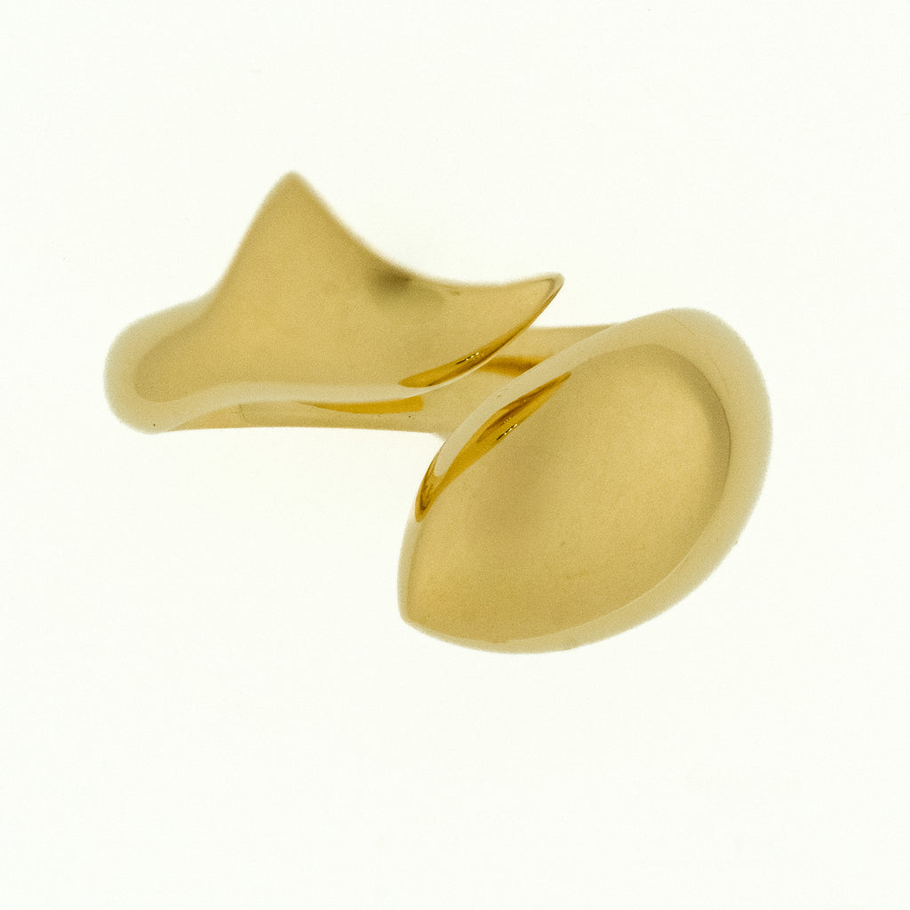 Monica Rich Kosann Fish Ring Perseverance Collection in18K Yellow Gold - Size 7.50