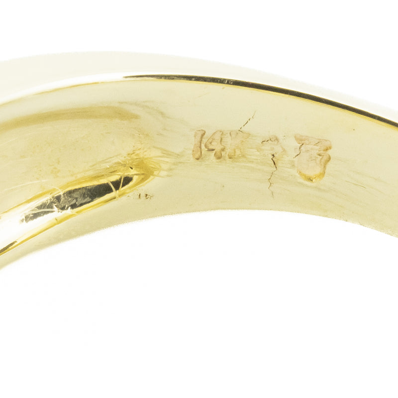 0.83ctw Round Diamond w/ Accents Gent's Ring in 14K Yellow Gold - Size 11