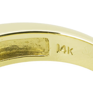 1.00ctw Princess Cut Diamond Accented Channel Set Wedding Band in 14K Yellow Gold - Size 10.5