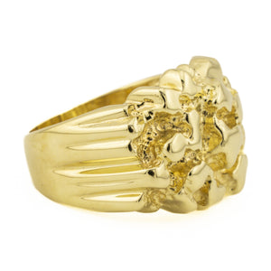 Gold Nugget Ring in 10K Yellow Gold - Size 9.75