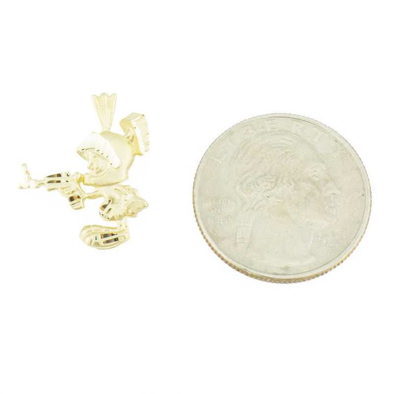 Looney Toons Marvin Pendant in 14K Yellow Gold - 1.6 Grams