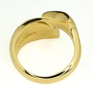Monica Rich Kosann Fish Ring Perseverance Collection in18K Yellow Gold - Size 7.50