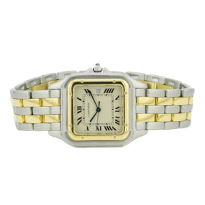 Vintage Cartier Panthère Jumbo 2-Row 29mm W25027B6 in Steel & 18K Yellow Gold