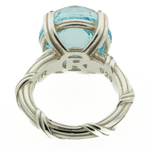 Peter Thomas Roth 4.94ctw Blue Topaz Ring in S925 Sterling Silver - Size 5.25