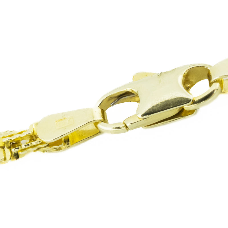 2.7mm Wide Fancy Rope 18" Chain Necklace in 14K Yellow Gold - 12 Grams