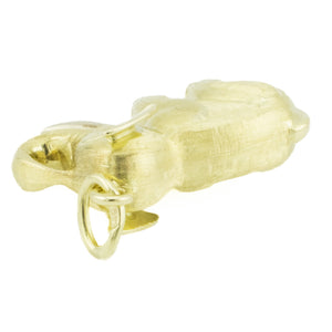 Gold Elephant Pendant in 14K Yellow Gold - 7 Grams