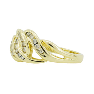 0.25ctw Diamond Cluster Lady's Ring in 14K Yellow Gold - Size 6.25
