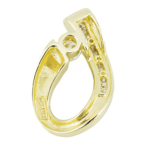 0.50ctw Round Brilliant Diamond Accented Pendant in 14K Yellow Gold