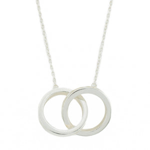 Tiffany & Co. 1837 Interlocking Circles Pendant 18" Necklace in Sterling Silver