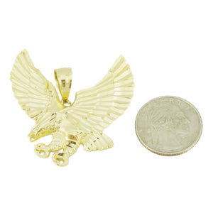 Gold Eagle Pendant in 14K Yellow Gold - 2.7 grams