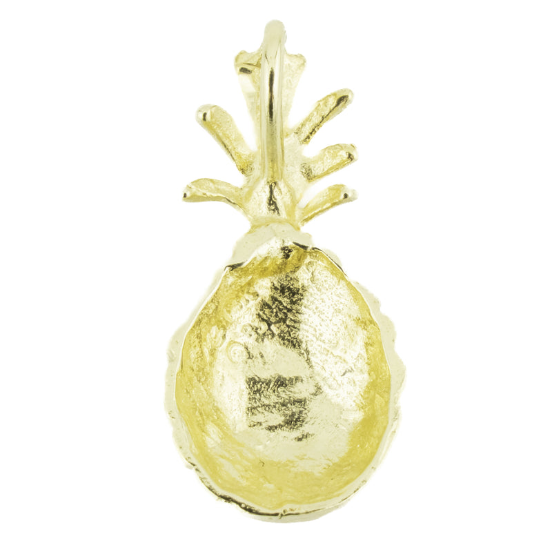 Gold Pineapple Pendant in 14K Yellow Gold - 1.9 Grams