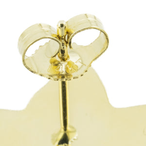 Gold Starfish Hollow Earrings in 14K Yellow Gold - 3.6 Grams