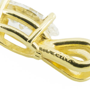 0.33ctw Marquise Diamond Solitaire Pendant in 14K Yellow Gold - Chain Not Included