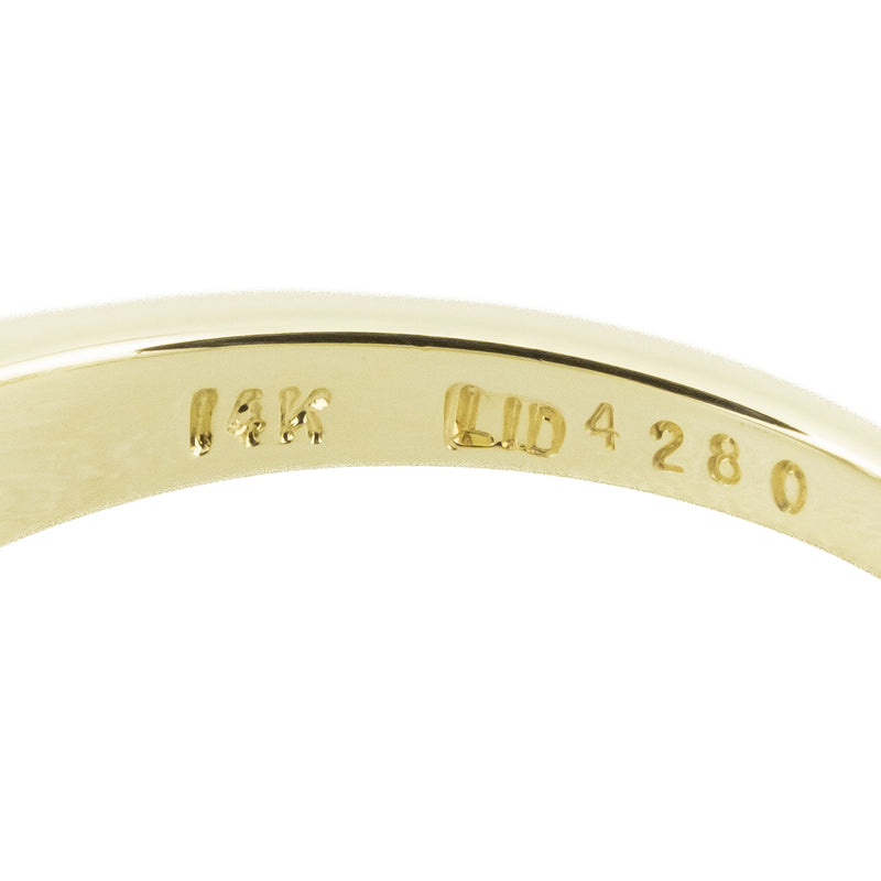 0.60ctw Marquise Diamond & Accented Engagement Ring in 14K Two-Tone Gold - Size 9