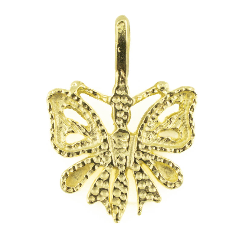 Butterfly Gold Pendant in 14K Yellow Gold - 1.3 Grams