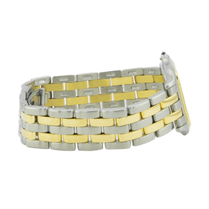 Vintage Cartier Panthère Jumbo 2-Row 29mm W25027B6 in Steel & 18K Yellow Gold